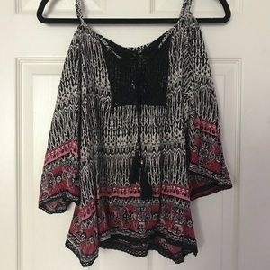 Cold shoulder blouse